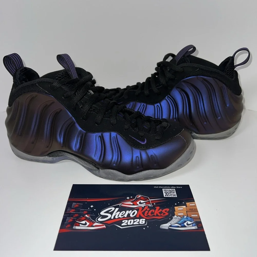 Nike Air Foamposite One 2017 Size 8 | Eggplant 314996-008 | Preloved, No Box Lid